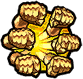Quick consecutive attacks after approaching the target (D consecutive attacks after activation)