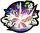 Attacks an open-eyed opponent with a strong beam of light, then camouflages (possible while in the air or downed)