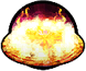 Creates a fire that spreads in a ring shape
