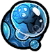 Trap the opponent in a bubble, and apply a surrounding debuff effect (control with arrow keys, D key bursts the bubble)