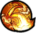 Attacks with burning legs while floating in the air (usable on ground and in the air, D: Attack)