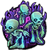 Create a grave that periodically summons skeletons.