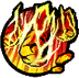 Shoots a magma meteor into the air and then drops it