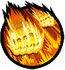 Rise into the air and bomb the ground (control with arrow keys + repeatedly press D/Air-capable)