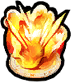 Attacks the target by linking flames. (4 times, timing d)