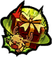 Throw heavy gifts to make enemies suffer