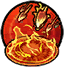 Raining down fiery arrows, burning the earth