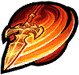 Attack by turning the spear and stabbing it