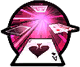 Fire multiple cards and then fire a giant card (D key after firing)