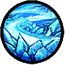 Move while riding an ice crystal and freeze the target.