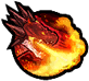 Knockback the opponent using the dragon's breath (control with arrow keys)