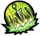 A barrage of shurikens exploding from the air to the ground (controlled by arrow keys, fire with D key)