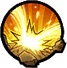 Flying and attacking the target enemy (D key attack)