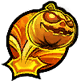 Attacks by firing a pumpkin that splits while moving