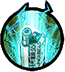 Receives charge energy from the satellite and fires energy cannons forward
