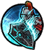 Charge forward with shield (D: Knockback S: Slam A: Stop)