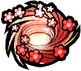 Strikes the target repeatedly with a flurry of plum blossom petals.