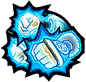 Strike the target with a fist (S key - Kick)
