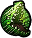 A crocodile is summoned and attacks by eating the target.