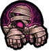 Throw a bandage to turn the opponent into a mummy.