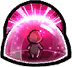 Knocks down airborne targets that enter your area