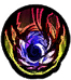 Summon a dark fireball that rises into the air and then descends.
