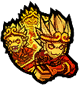 Summon a clone monkey to attack (select with A,S,D)