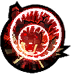 Shouts, causing nearby targets to become stiff
