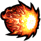 Spits fire in front to attack (↓←↓→)
