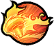 Creates fire on the ground and advances, exploding on contact with the target.