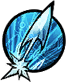 Quickly fires an ice arrow diagonally upwards