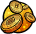 Throw a gold coin in front to dazzle the opponent