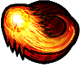 Transform into a will-o'-the-wisp, move with the arrow keys, then attack (A for rising, S for descending, D for attack)
