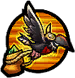 Sends a crow to follow the opponent