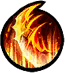 Strikes forward in the shape of a dragon tail