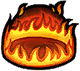 Fires napalm bombs to set the front on fire.